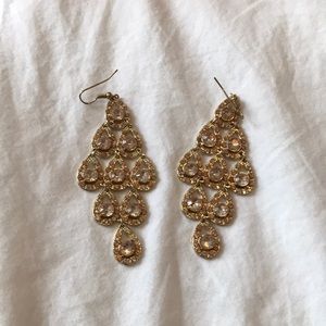 Fun dangly gold earrings